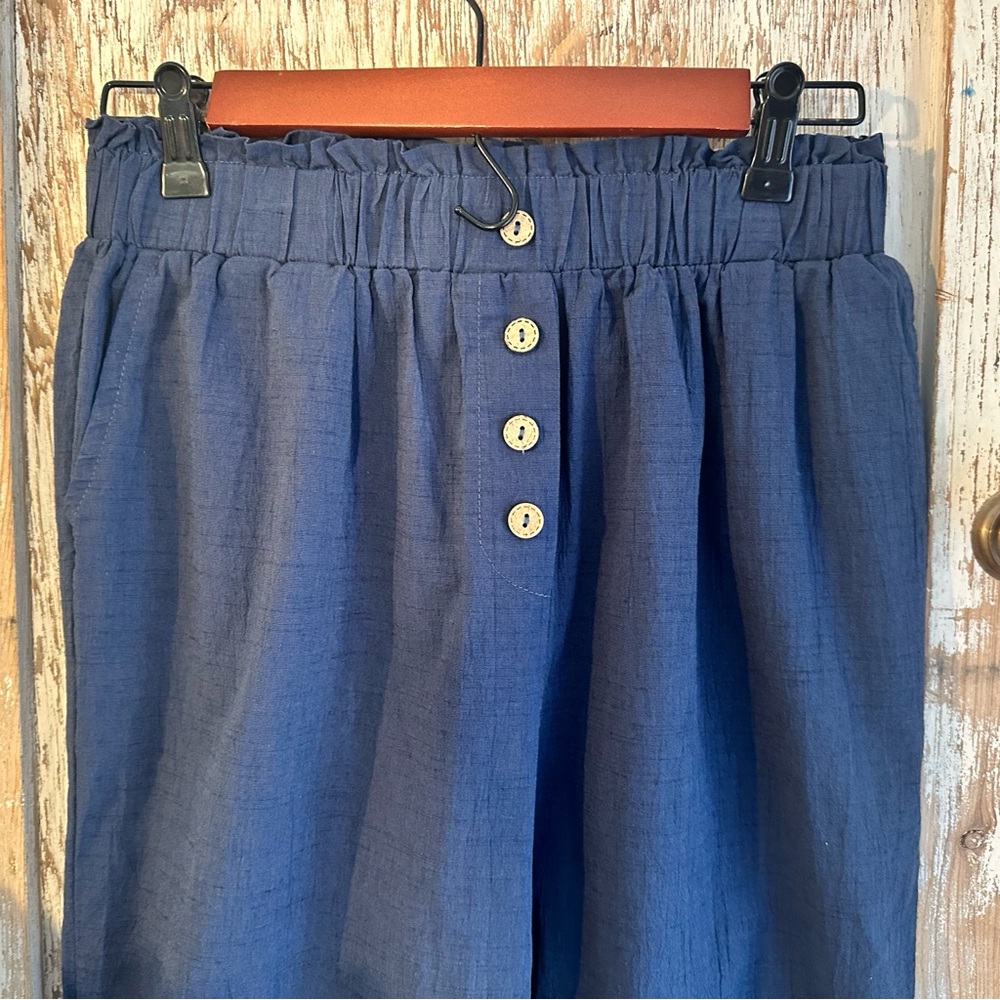 Blue Women’s Pants Cinch Waist